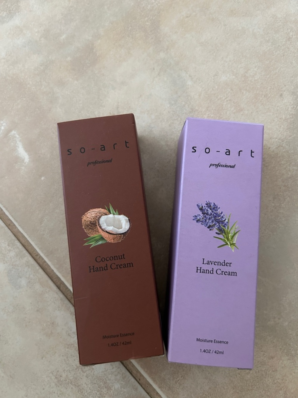 So-Art Coconut & Lavender Hand Cream. Moisture Essence. 2x42ml.
